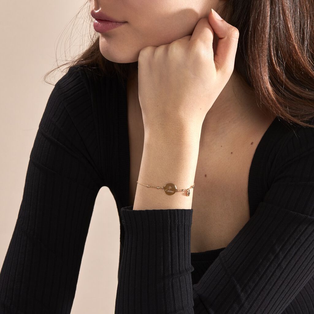 Bracelet Plaqué Or Fulvian Oxyde De Zirconium