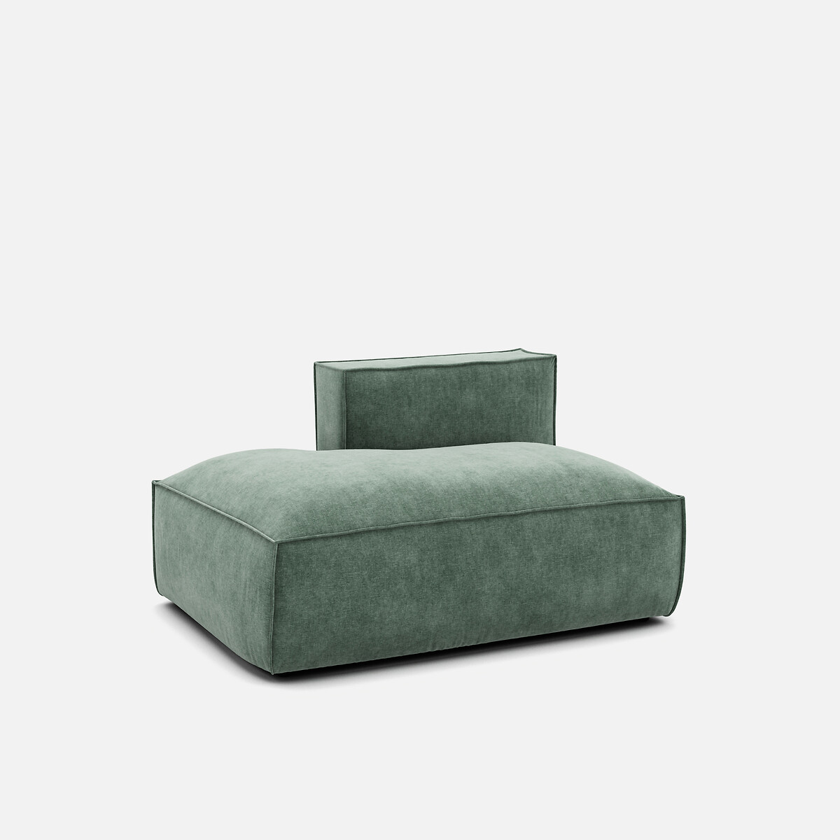 LA REDOUTE INTERIEURS<br>Sofá lounge esquerda, veludo texturizado, Seven