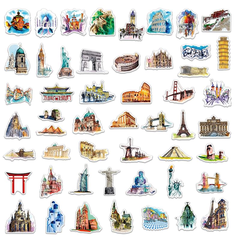Milena - Reisarchitectuursticker