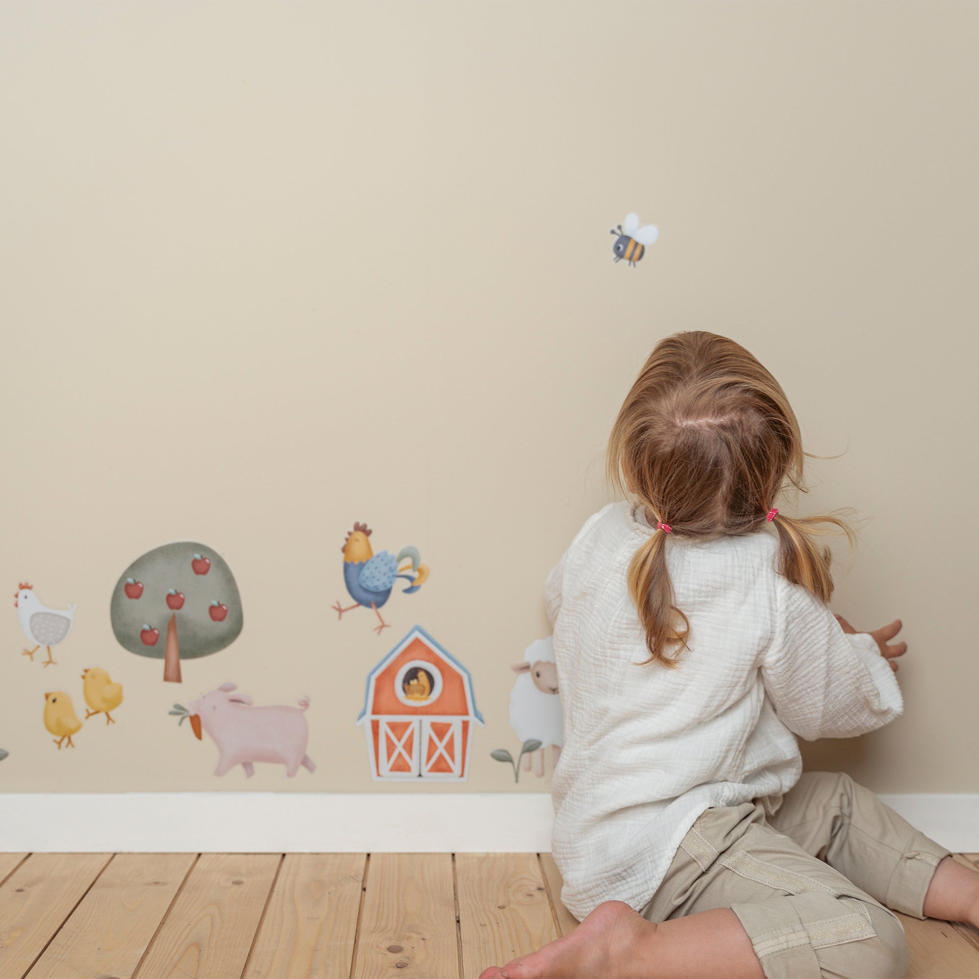 Little Dutch Little Farm Muurstickers - 42x30cm - Dieren en Boerderij