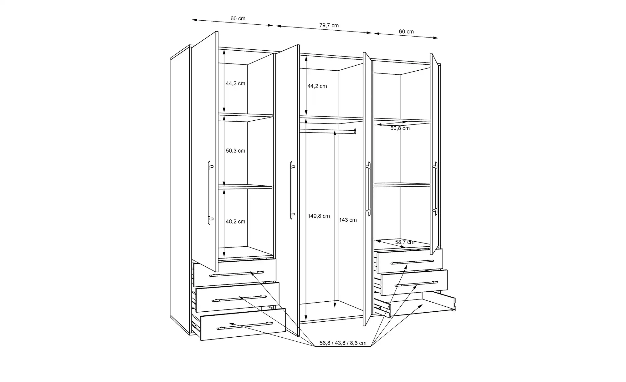 Kleiderschrank Morley