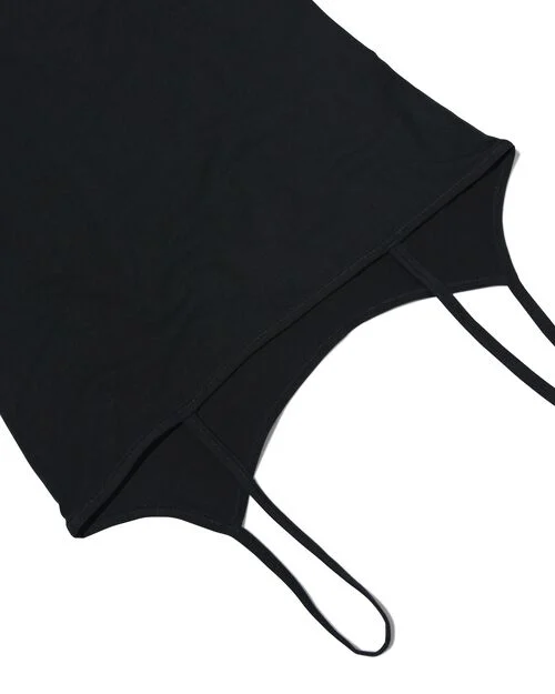 débardeur femme doux coton noir
