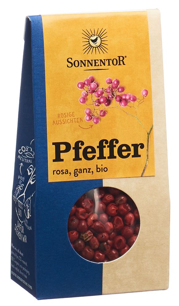 SONNENTOR Pfeffer rosa ganz BIO Btl 20 g