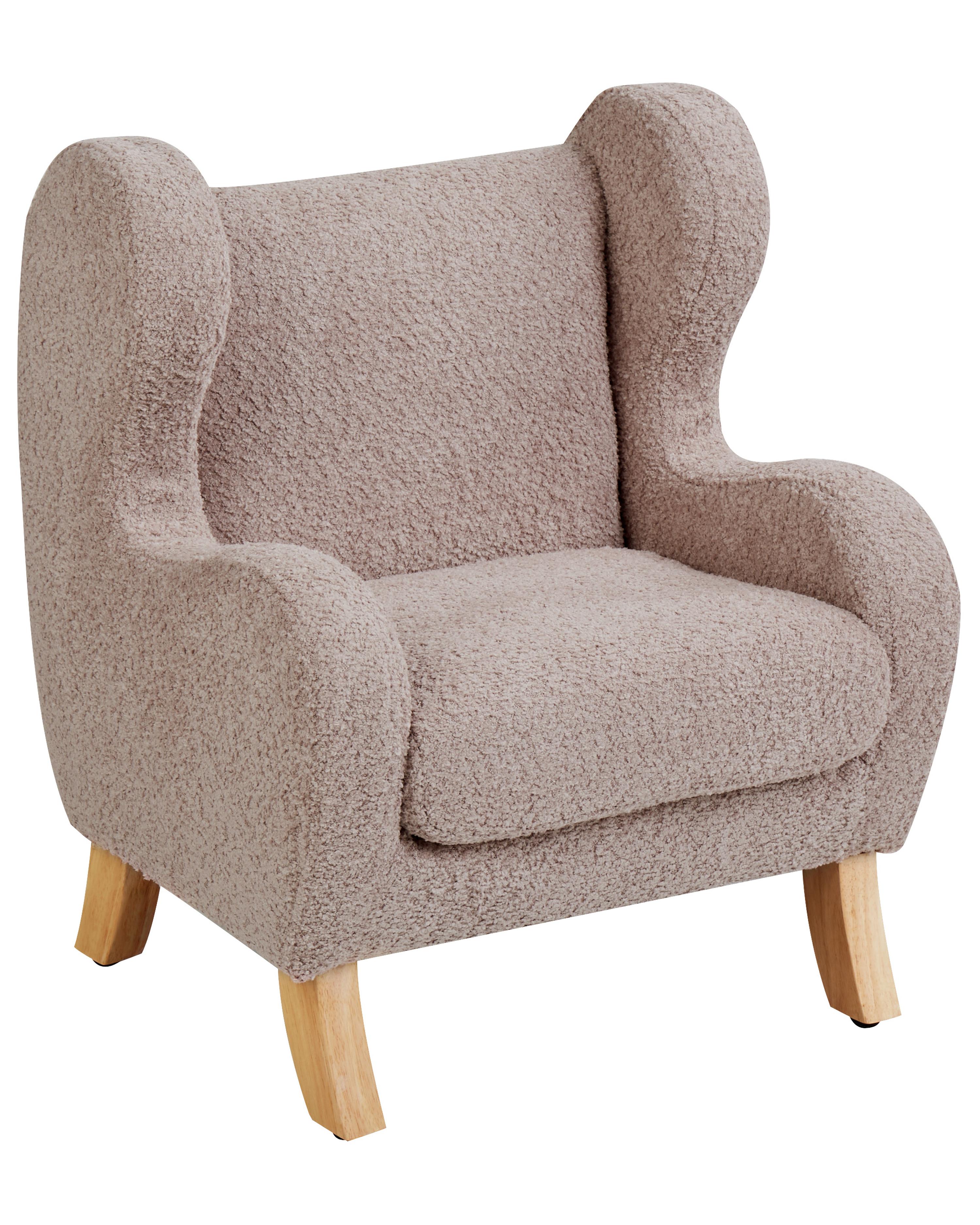 Kinderfauteuil FARUM Bouclé Taupe