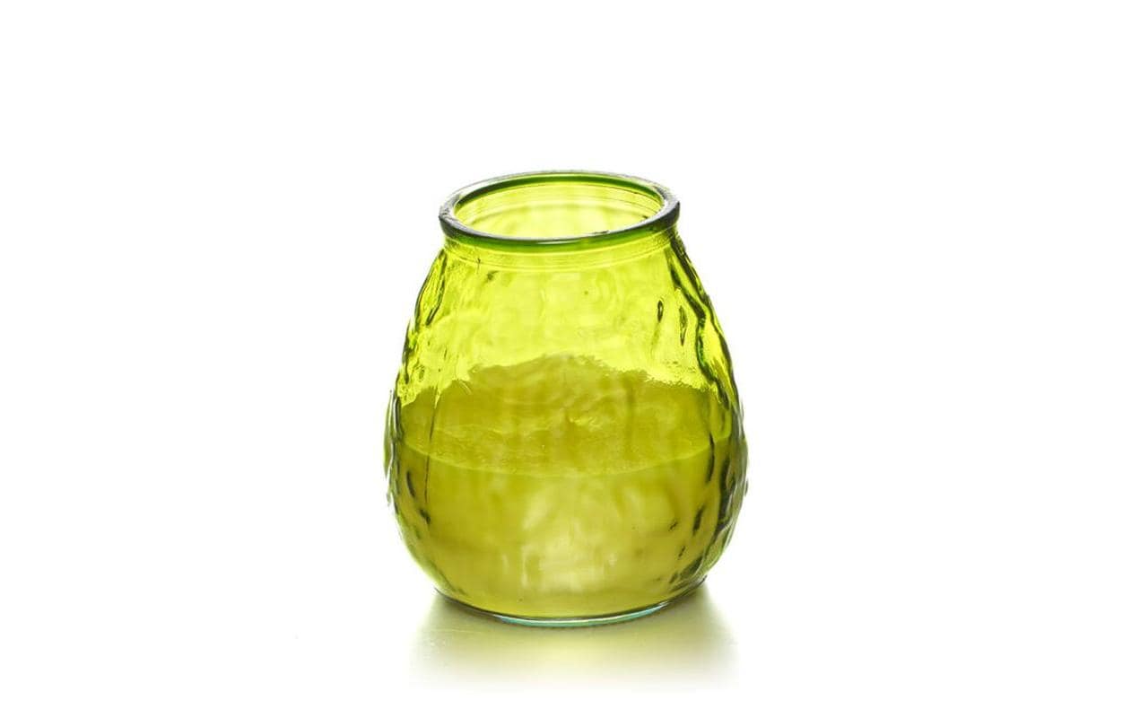 Gartenkerze Citronella 10 x 10.5 cm, HellgrünOutdoorkerze in Amerikaglas