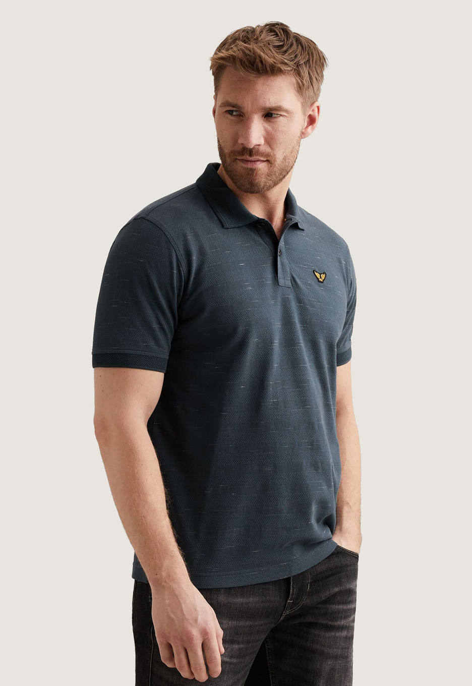 PME Legend Striped Piqué Polo