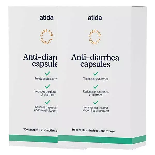 Atida Anti-diarréia 30 cápsulas x 2