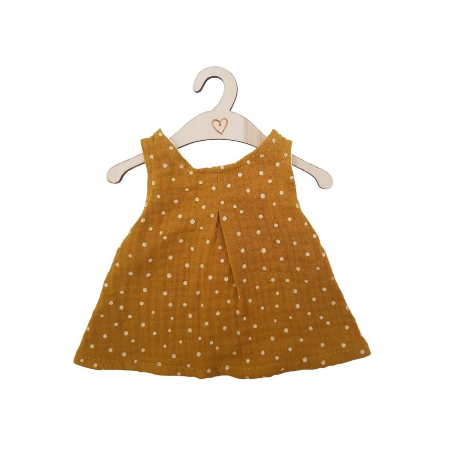 Hollie|Poppen jurkje orche dots