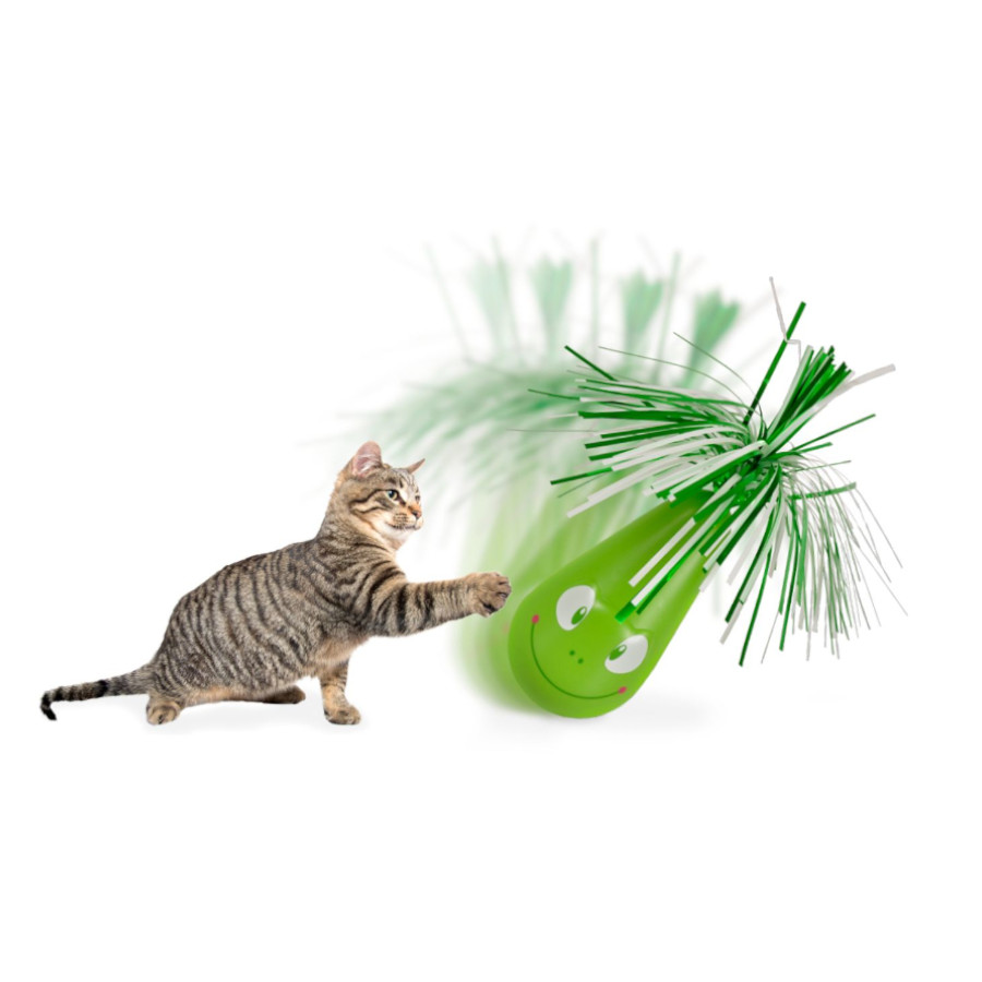 Cavalo de balanço Flamingo Crazy Frog verde para gatos