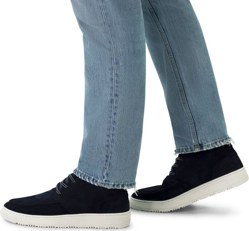 Manfield - Veterboots - Donkerblauw - Suède