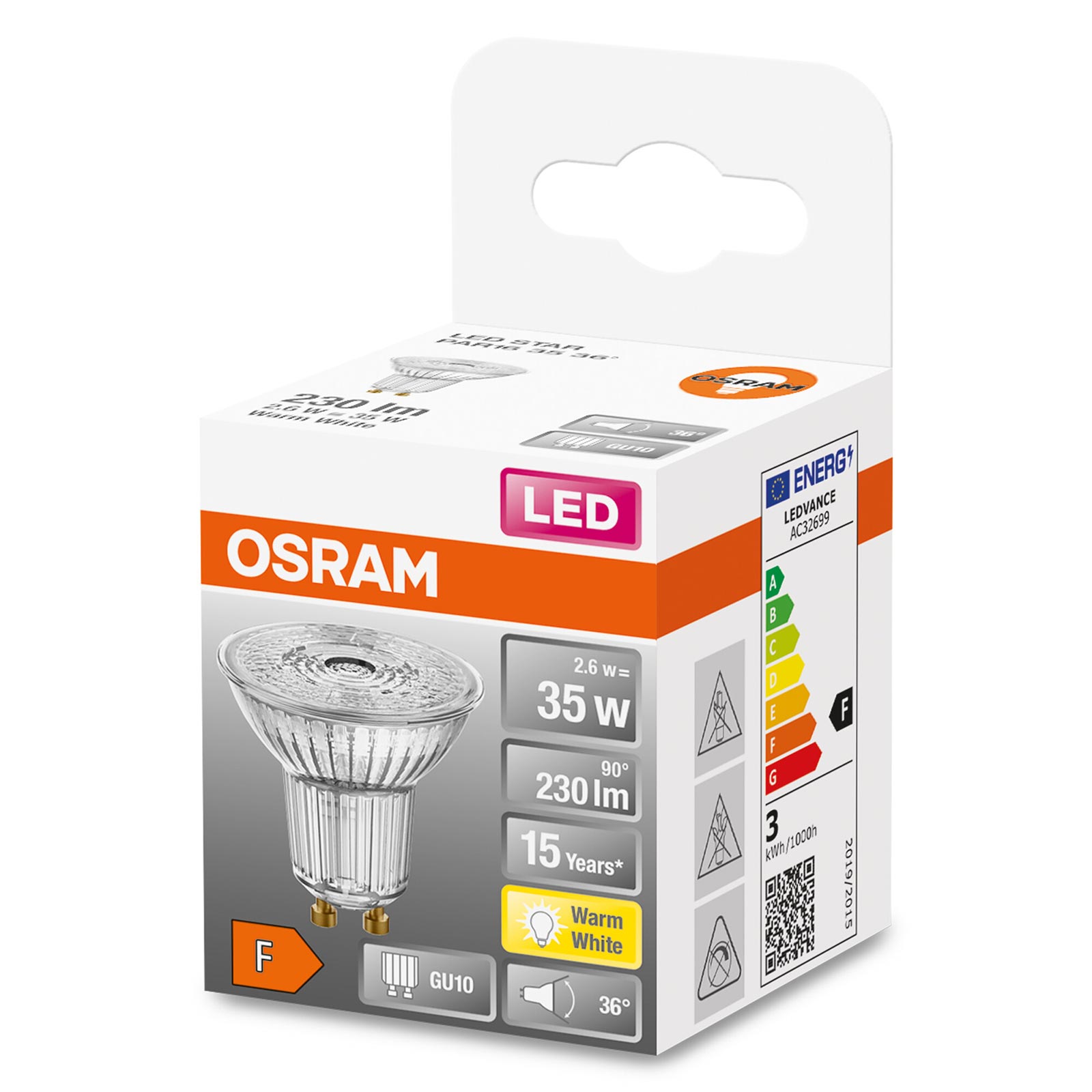 LED-Reflektor ST PAR16 - GU10 - 2,6 Watt