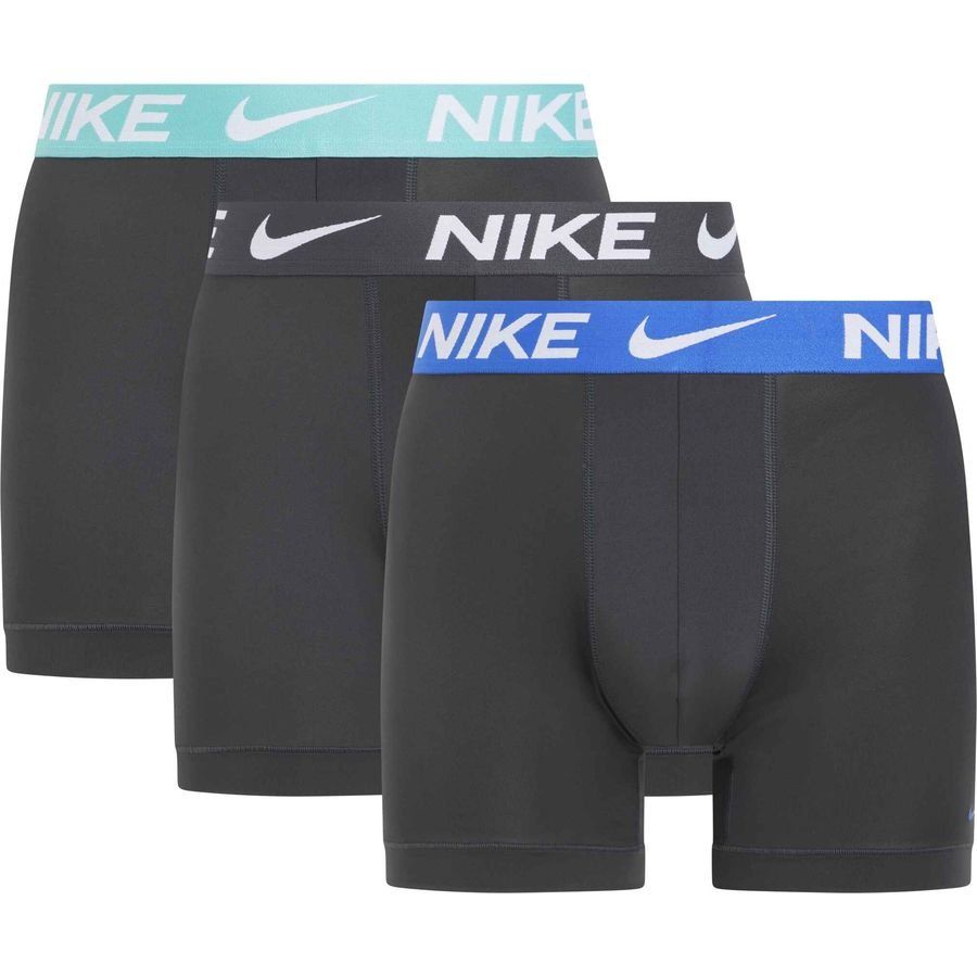 Nike Shorts Boxer Pack de 3 - Noir/Turquoise/Gris/Bleu