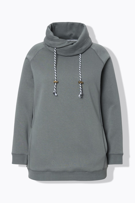 Sweatshirt, weiter Stehkragen, Taschen, Raglan-Langarm