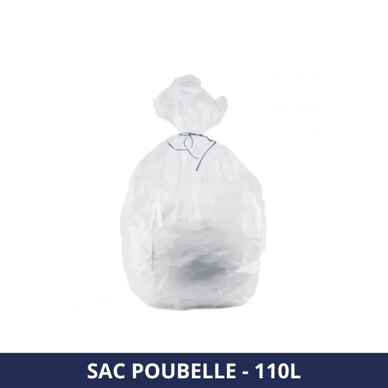 FILFA FRANCE - Sac poubelle 110L - Transparent - x200 sacs