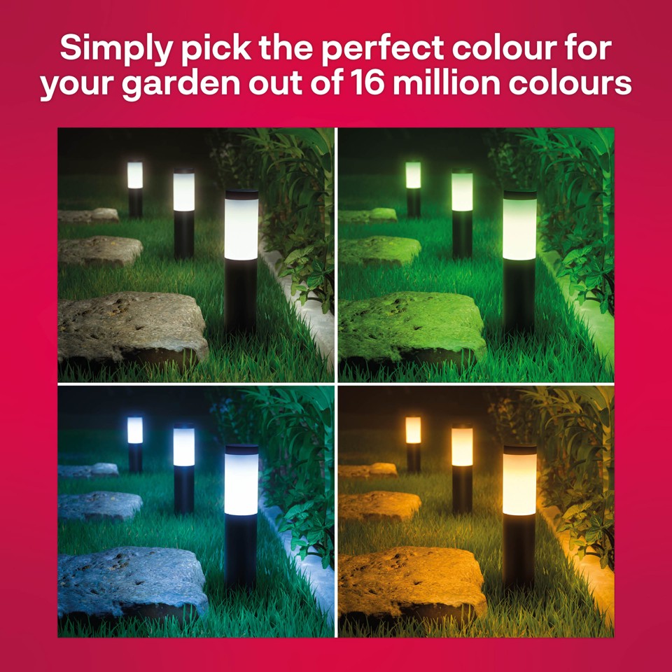 Innr - Smart Outdoor Pedestal Light - 3 Pack OPL 130 C- Zigbee