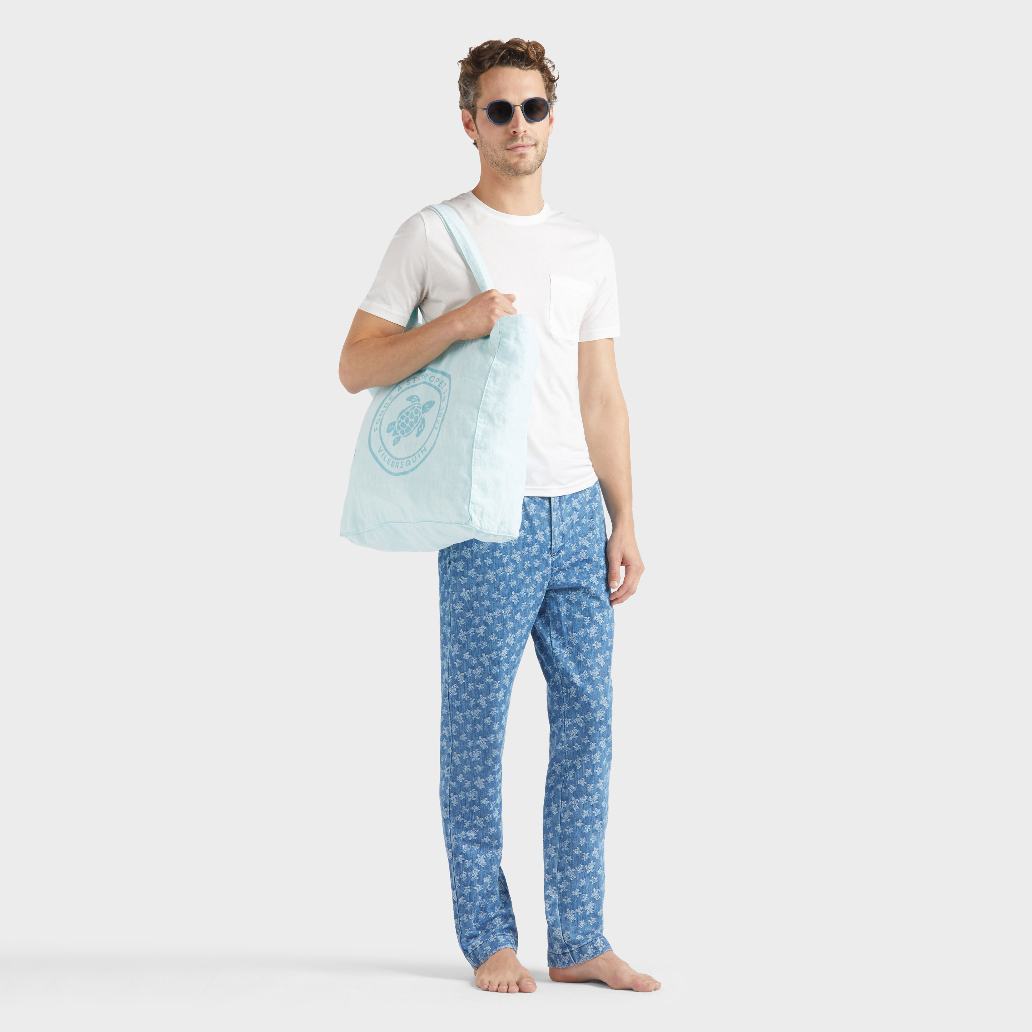 Pantalon Taille Élastique Denim Homme Micro Turtles