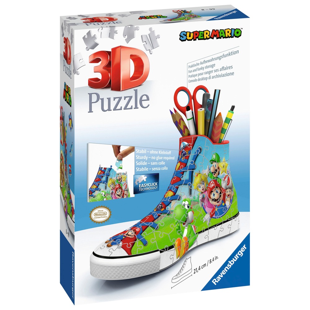 Ravensburger Super Mario Trainer 3D 108-teiliges Puzzle