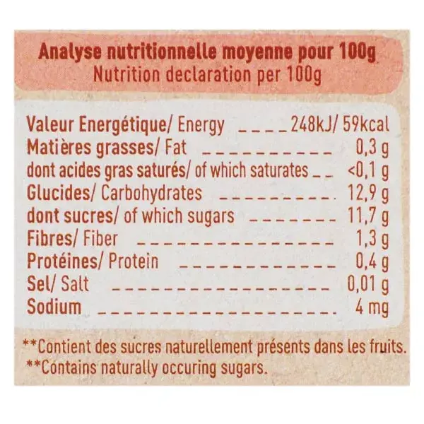 Babybio Maçã da Provença Mirtilo Morango Sachês +6m Orgânico 4 x 90g