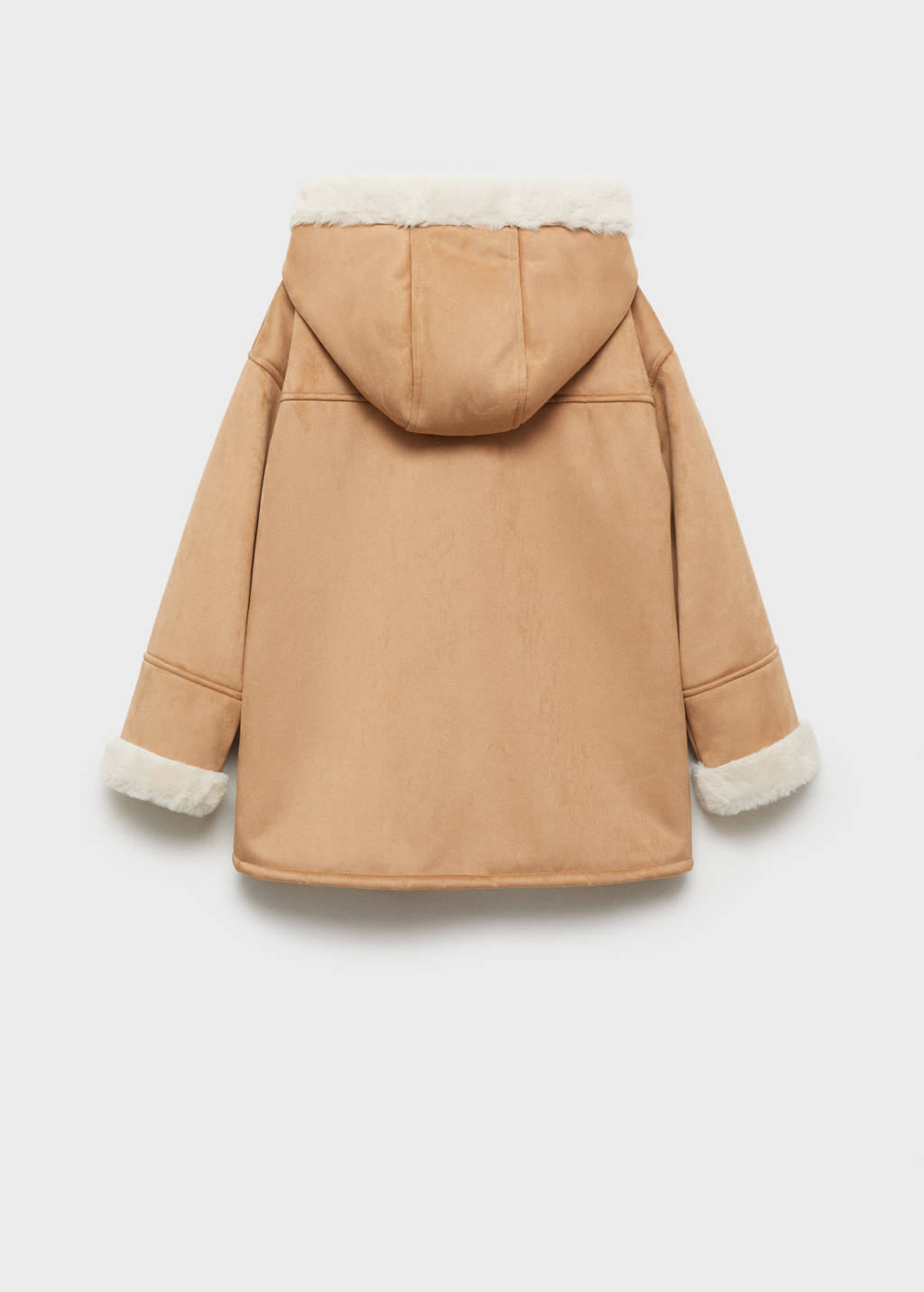 Mango Kids winterjas lichtbruin