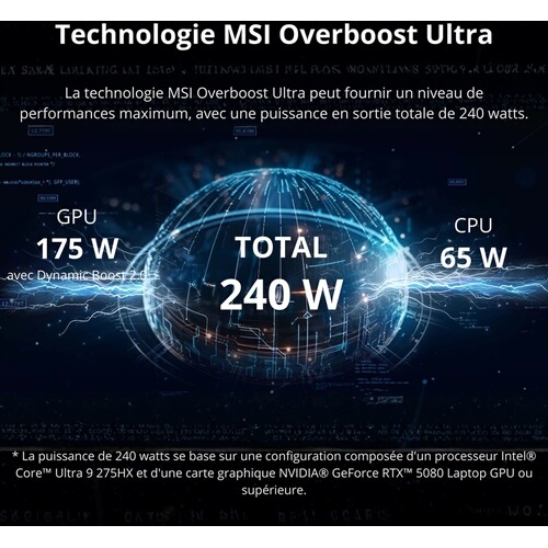 PC portable Msi Gaming Vector 16 HX AI A2XWIG-015FR 16