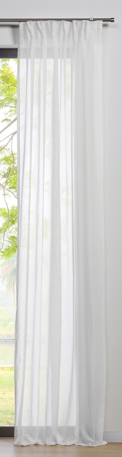 my deco Schlaufenvorhang PURE 135 x 300 cm weiss