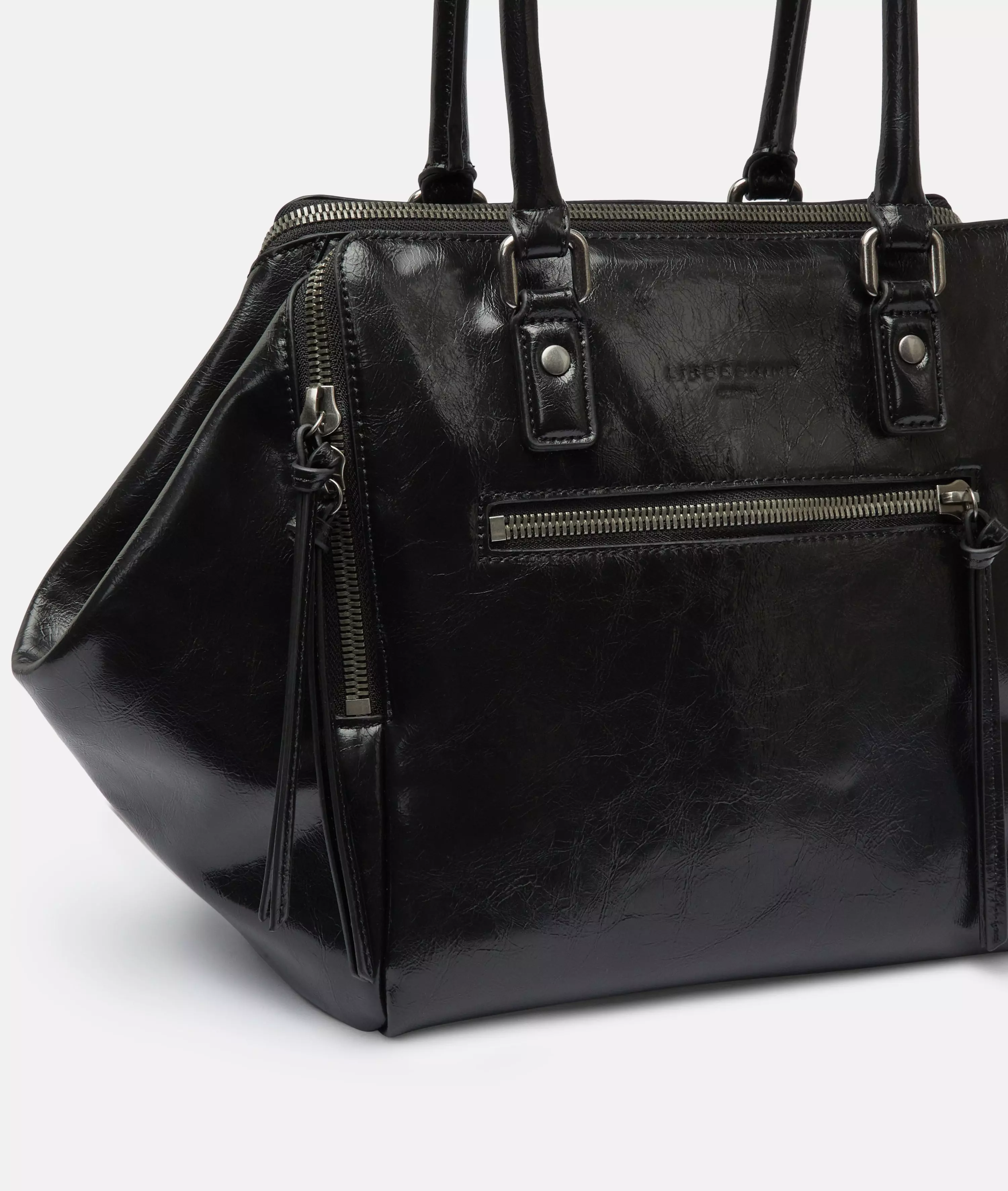 Archive Kayla Satchel M Spacious bag with glossy finish