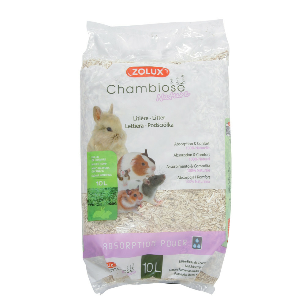 Litière chambiose nature 10 l - 1.1 kg pour rongeur