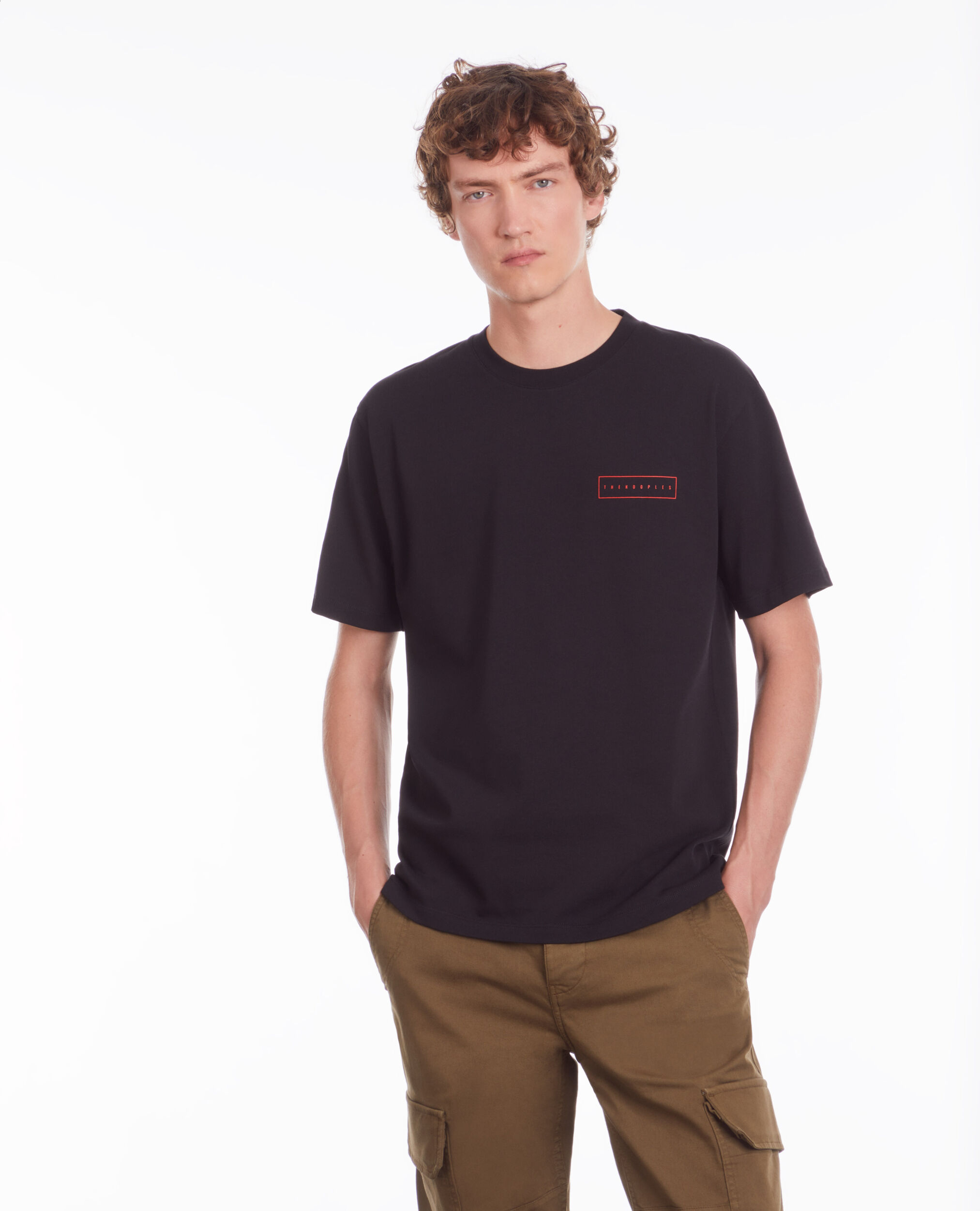 T-shirt noir avec sérigraphie X Rated