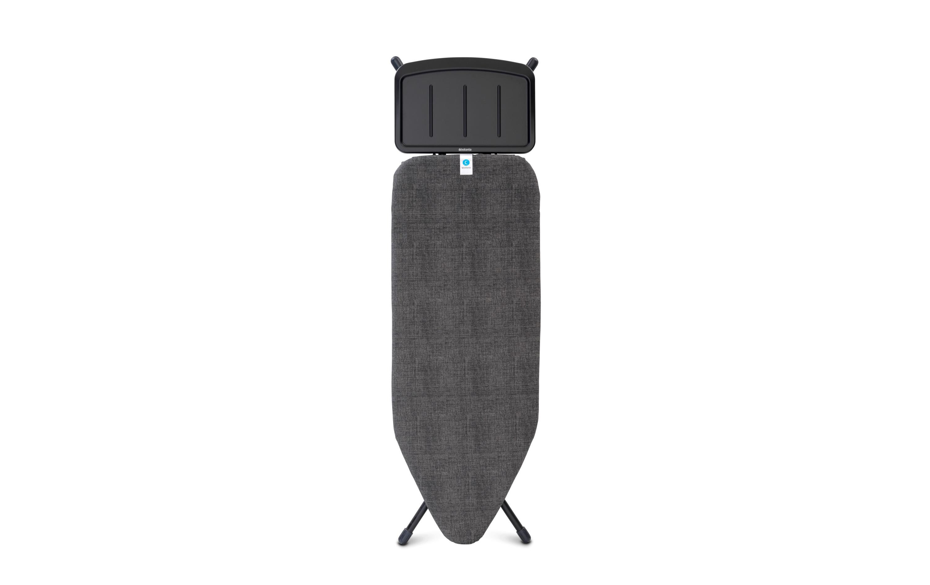 Bügeltisch mit Dampfstationsablage Denim Black<br>Bügelbrett C, 124 cm x 45 cm
