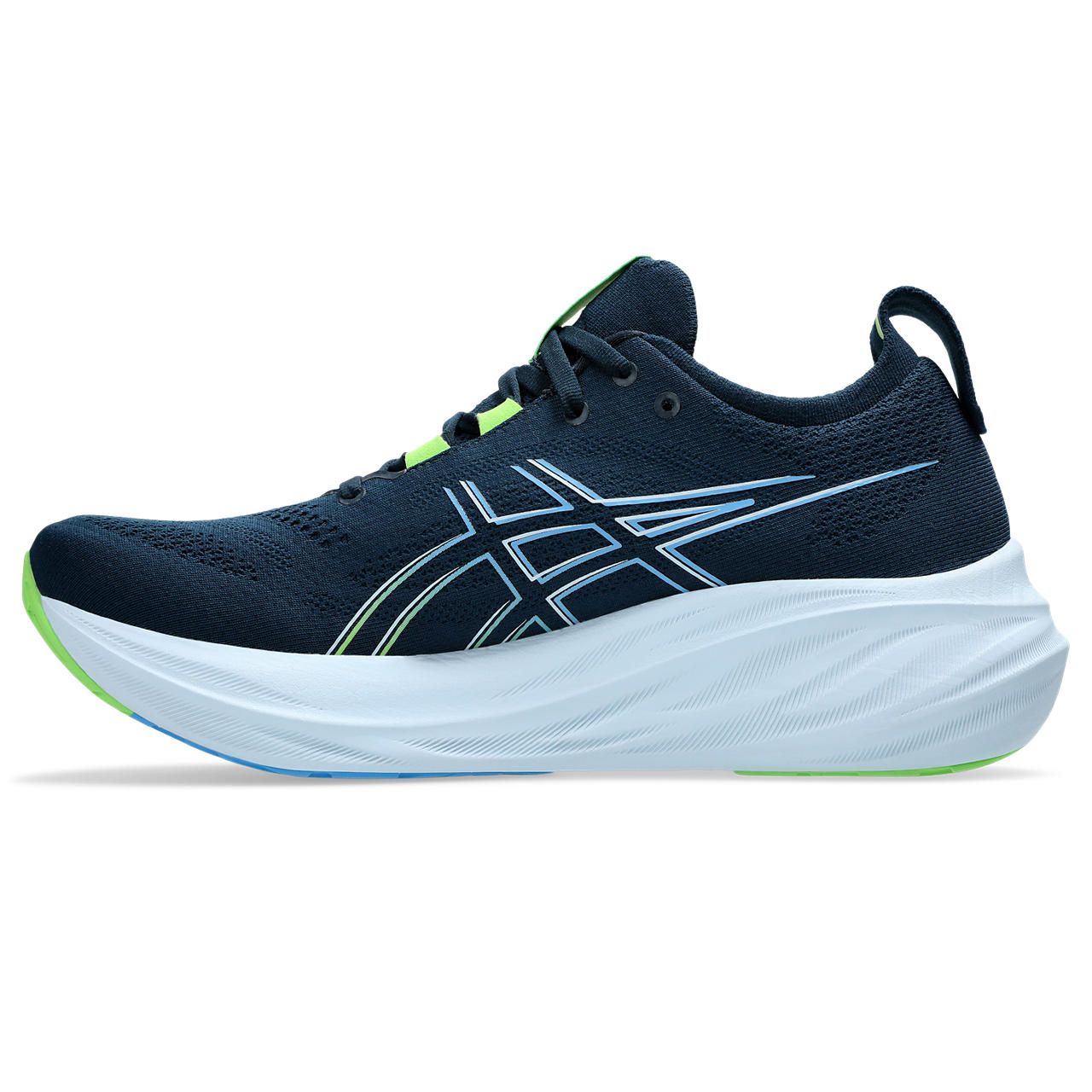 asics gel nimbus 26 loebesko herre 8 1011b794 azure azure