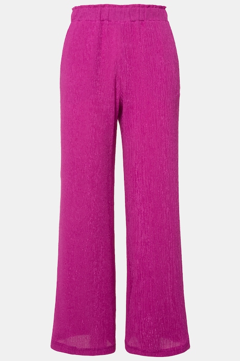 Hose, Wide Legs, Krepp, Elastikbund