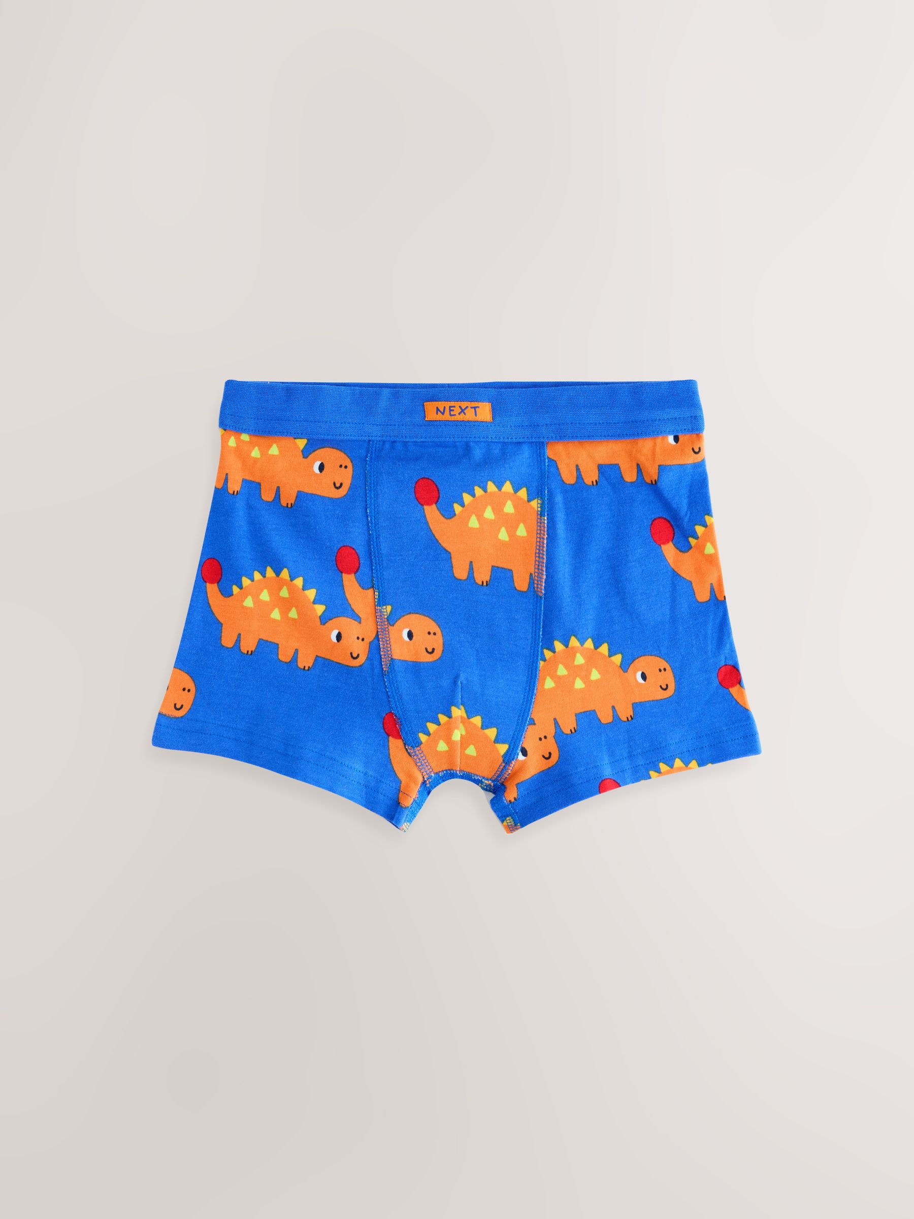 Diverse kleuren met dinosaurusprint - Set van 7 boxershorts met zachte tailleband (1,5-10 jr)