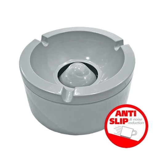 Cendrier mélamine antidérapant Gris