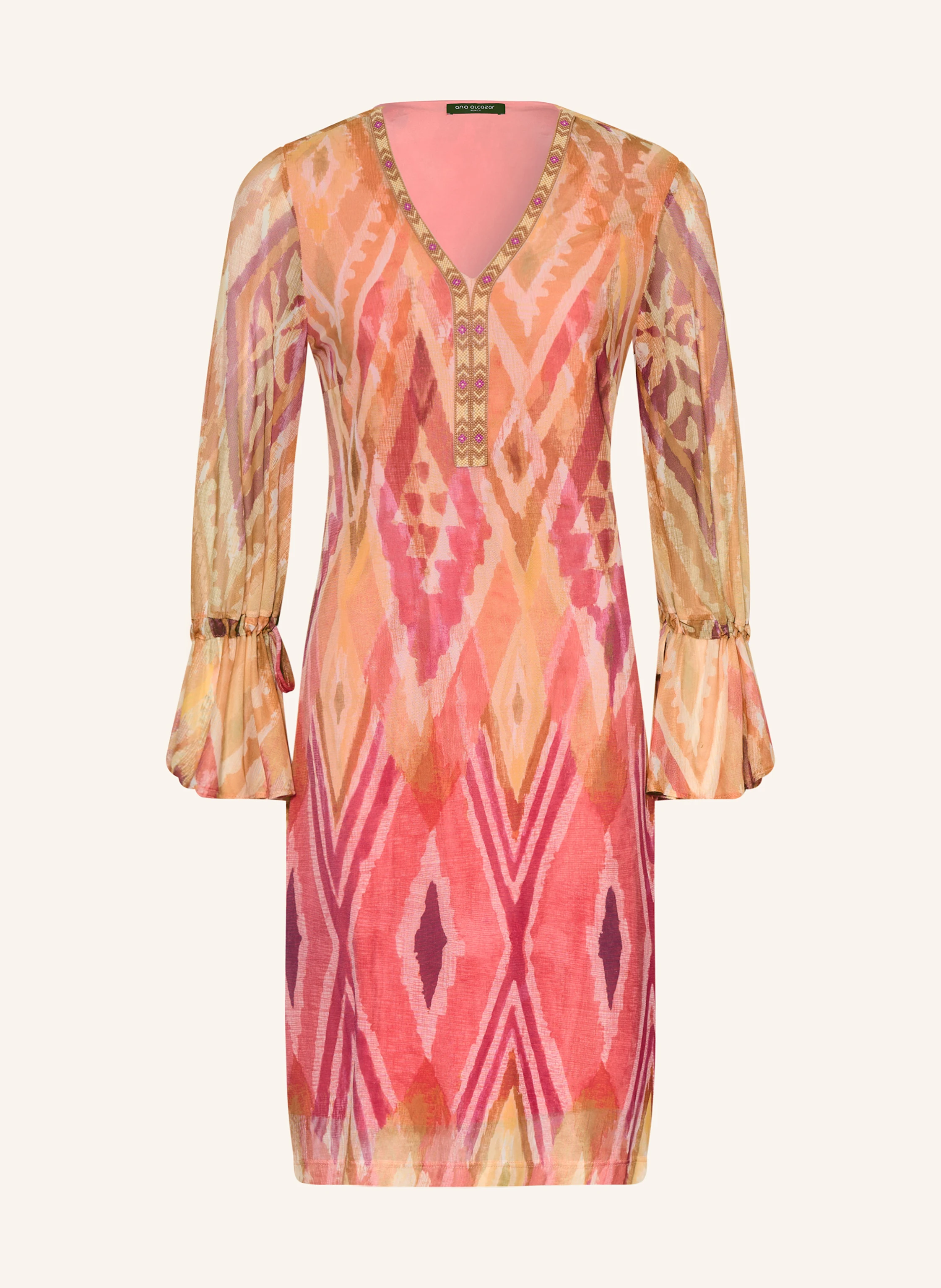Ana Alcazar Mesh-Kleid mit Schmuckperlen