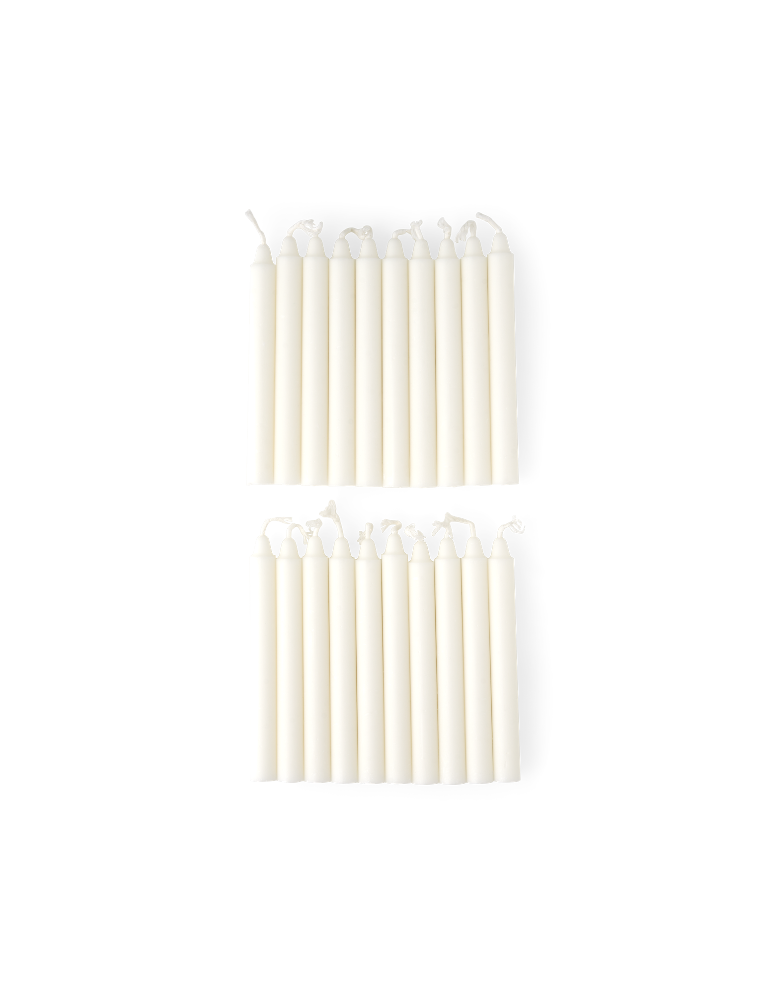 Kertelys 10,5 cm | Stearin. Ø1,2 x 10,5 cm. 20 stk. | White