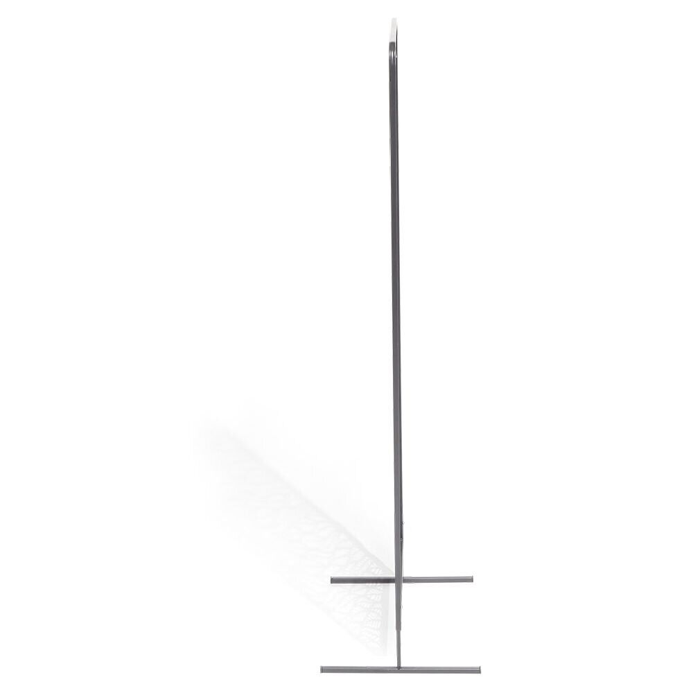Panneau décoratif en métal motif ajouré feuille noir 50xH130cm
