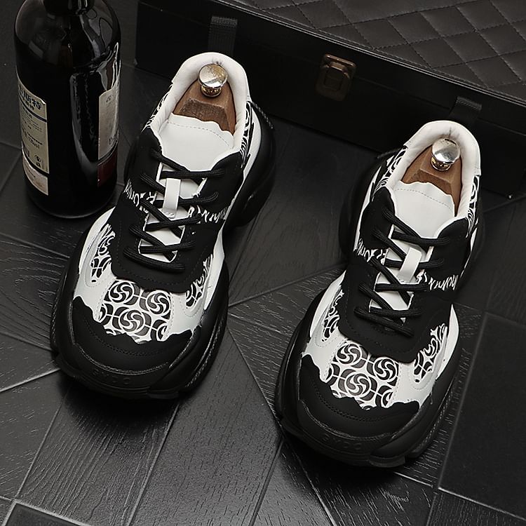 Mr Ozera - Color Block Platform Sneakers