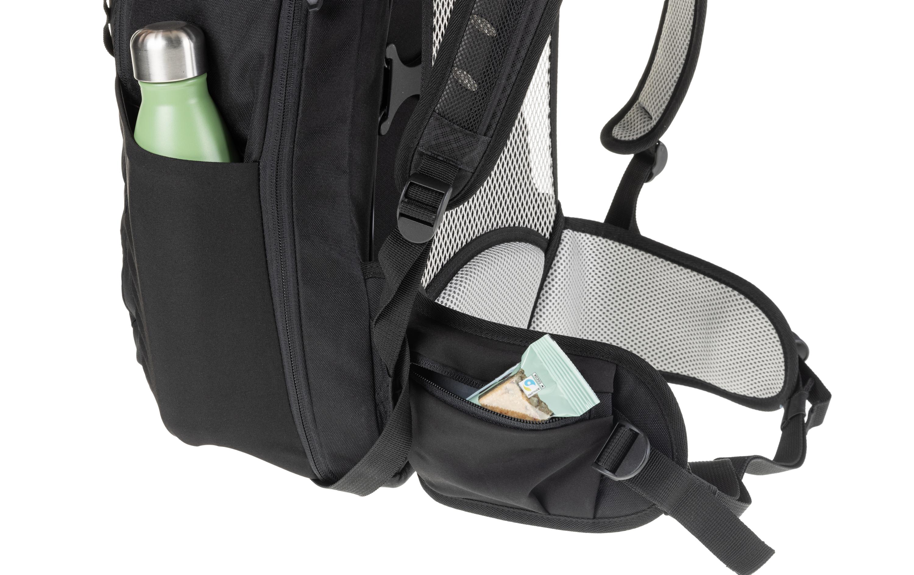 Wanderrucksack Pilloon 24 + 4 l, SchwarzFunktionaler und bequemer Bergrucksack für das ganze Jahr