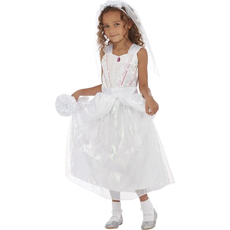 Prinsesse brud kostume - str. 128