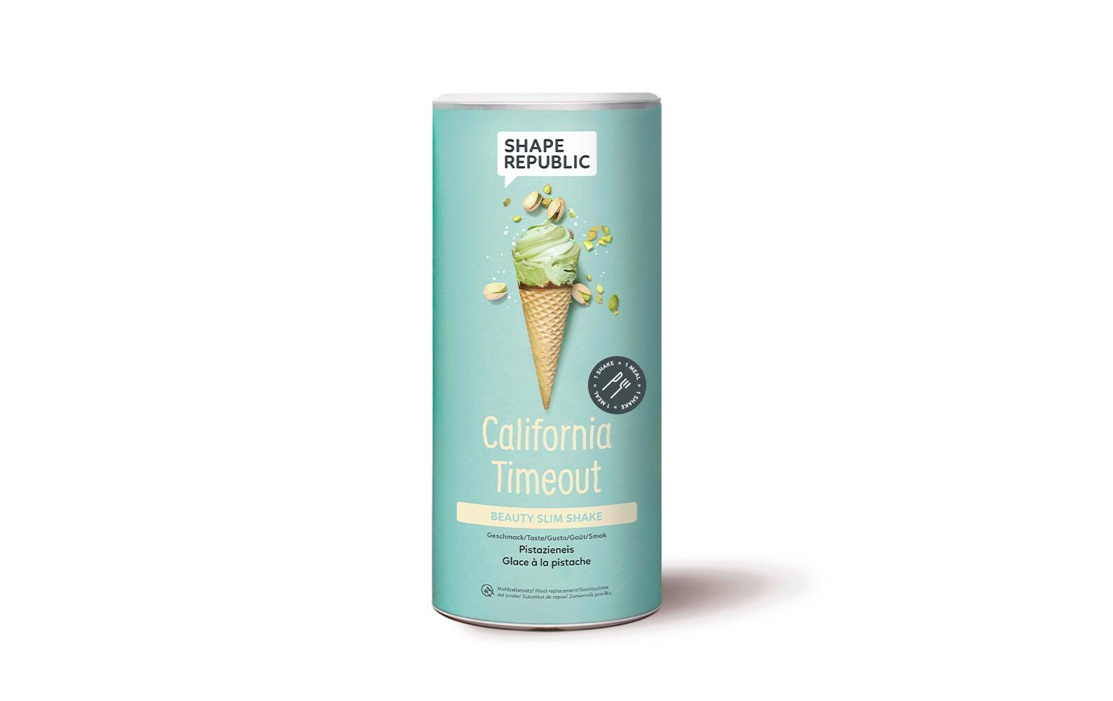Slim Shake Pistazieneis mit Hafer 420 gCalifornia Timeout Abnehm-Shake