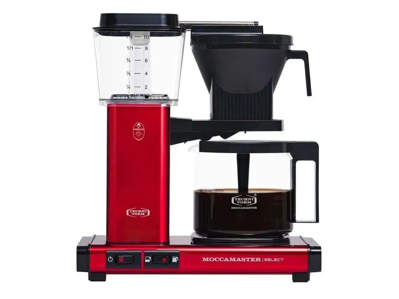 Moccamaster KBG Select - Kaffemaskine - 1,25 L - Malet kaffe - 1520 W - Metallic Red