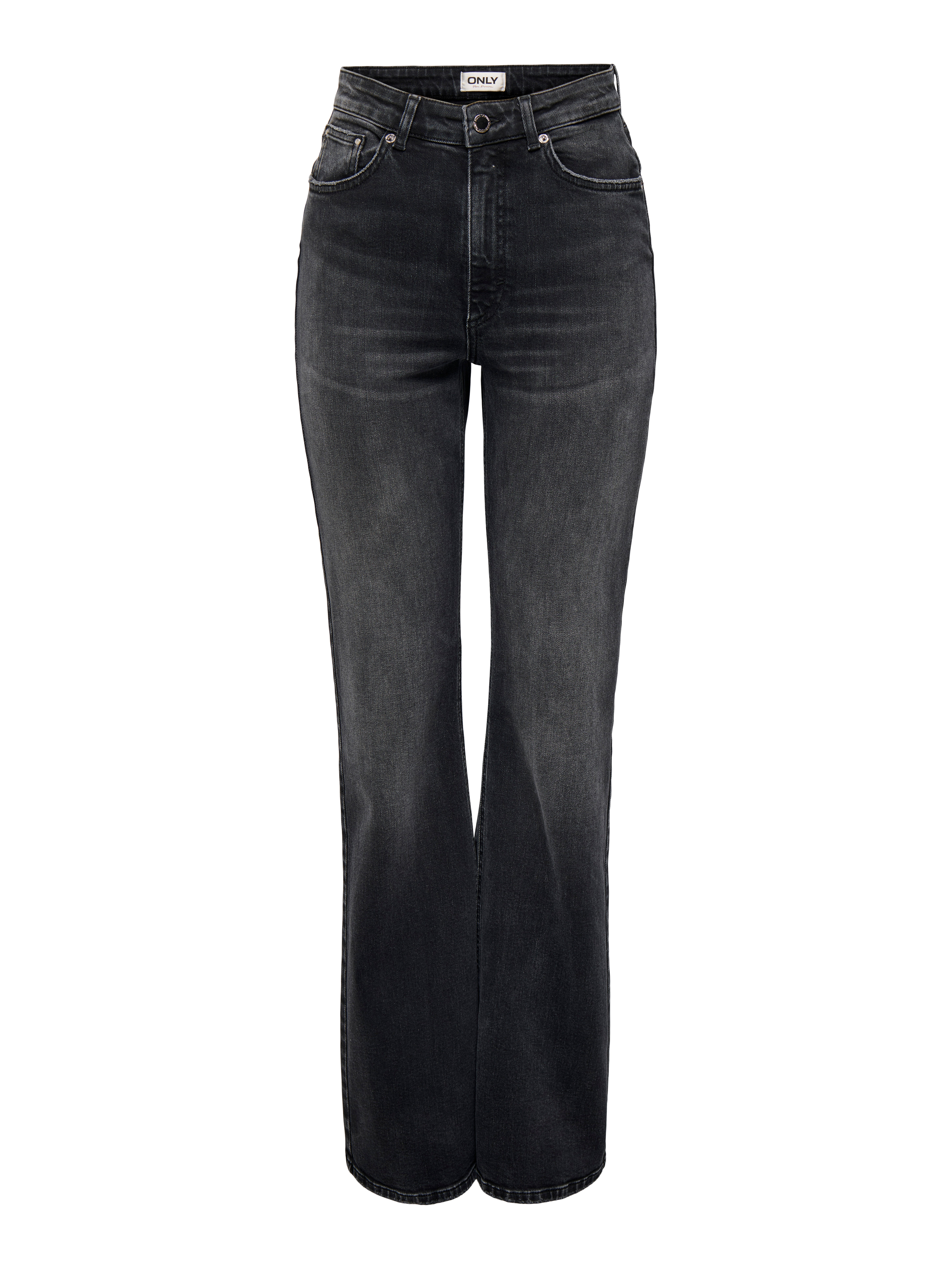 ONLJUICY Hohe Taille Ausgestellt Jeans Washed Black