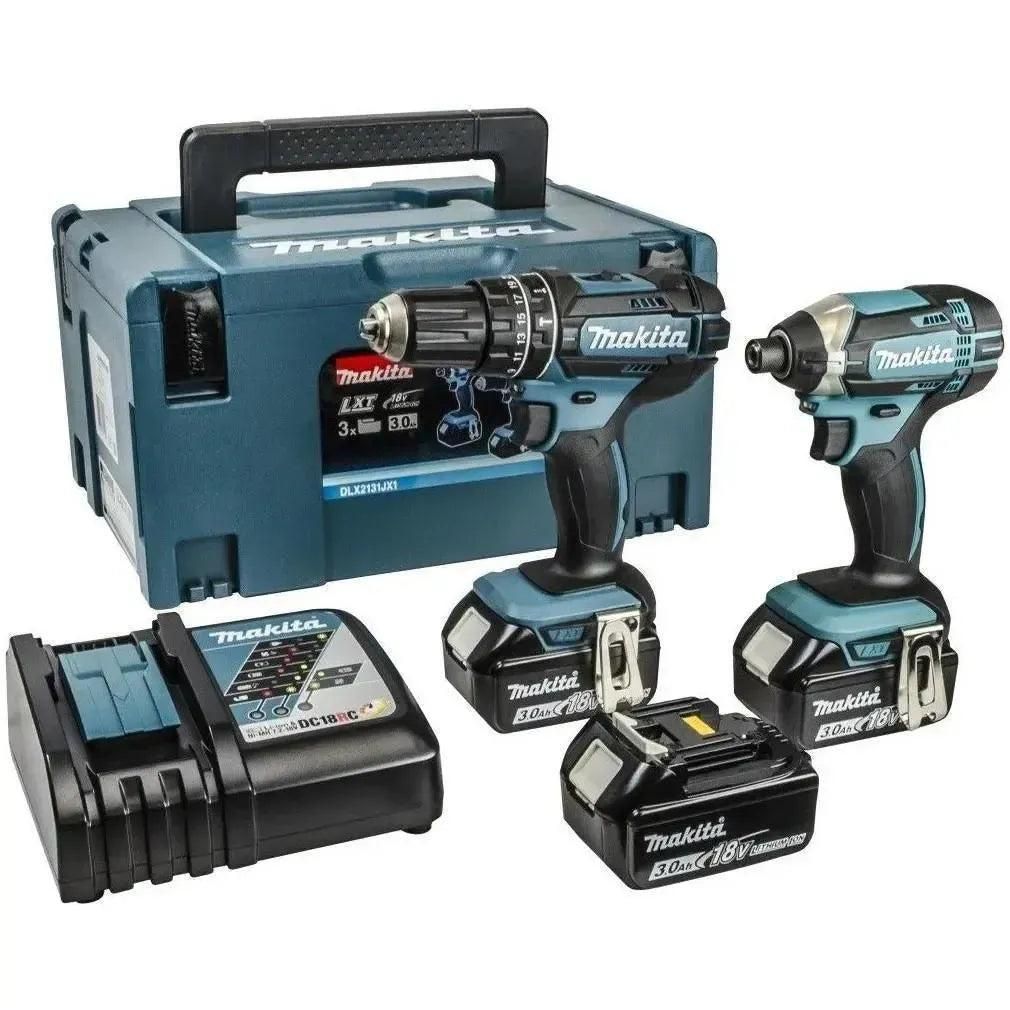 Makita DLX2131JX1 Accu Combiset 2-delig (DHP482   DTD152) 18V 3.0Ah in Mbox