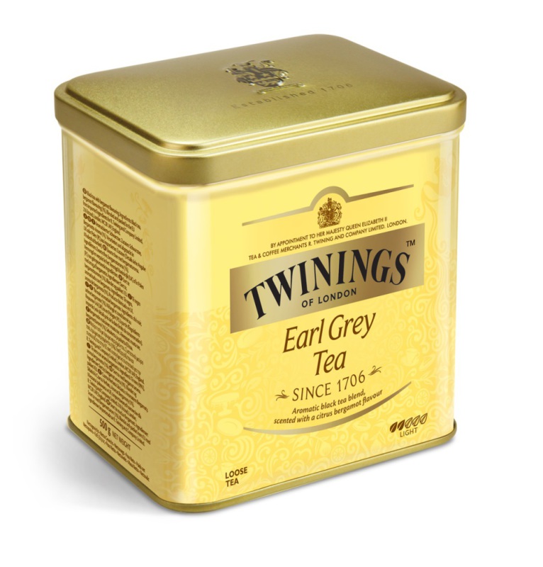 Twinings Thee Earl Grey Blik 500g