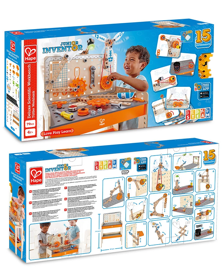 Tüftler-Arbeitstisch JUNIOR INVENTOR 58-teilig