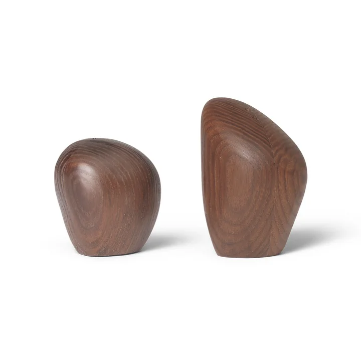 Ferm Living - Cairn Salz- und Pfefferstreuer, Esche karbonisiert (2er-Set)