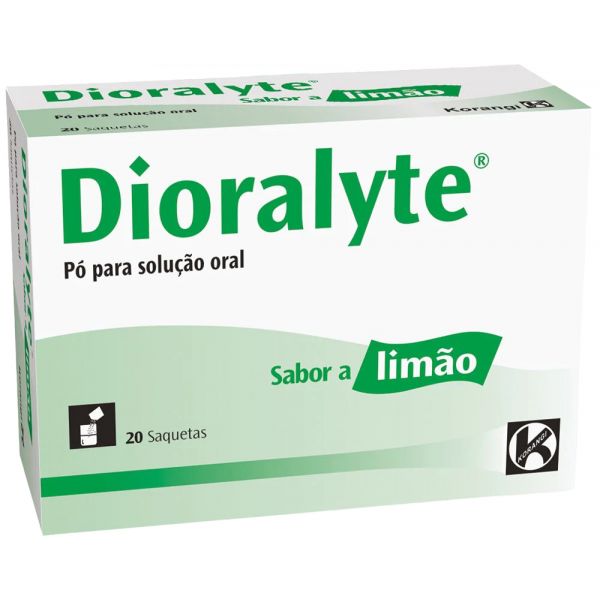 Dioralyte Pó p/Sol. Oral Limão 20 Unidades