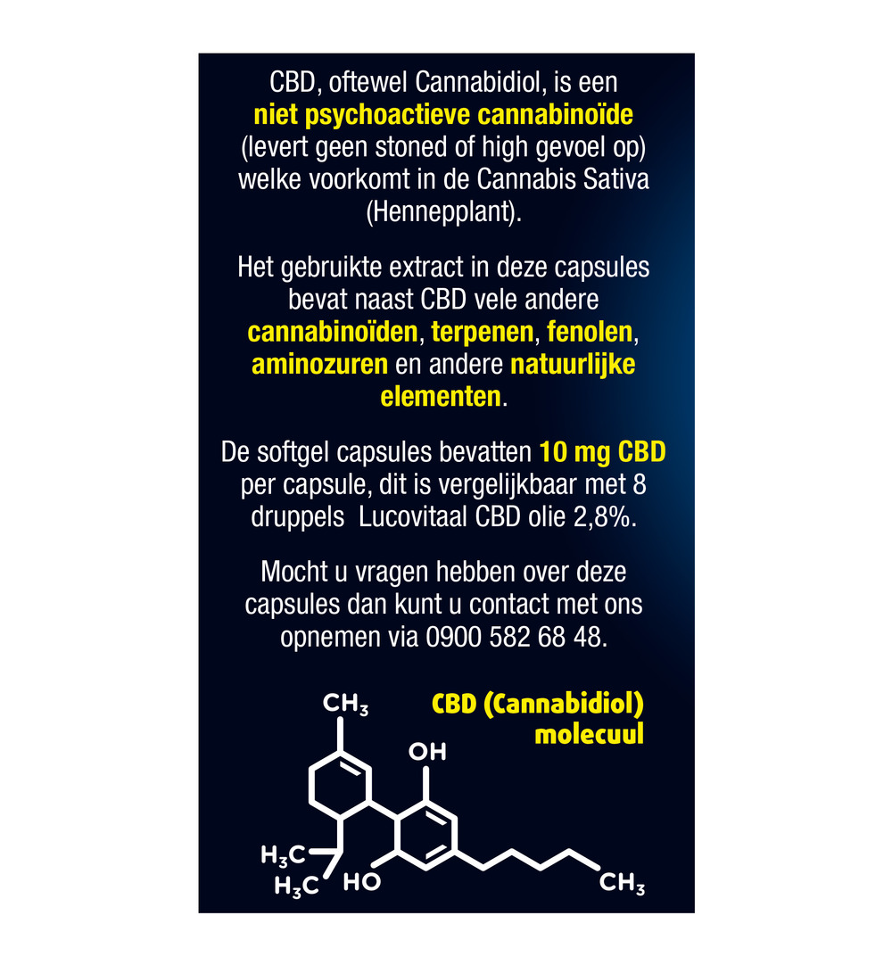 Lucovitaal CBD 10mg (30 capsules)