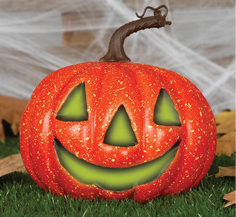 Halloween Pompoen met Licht 20cm
