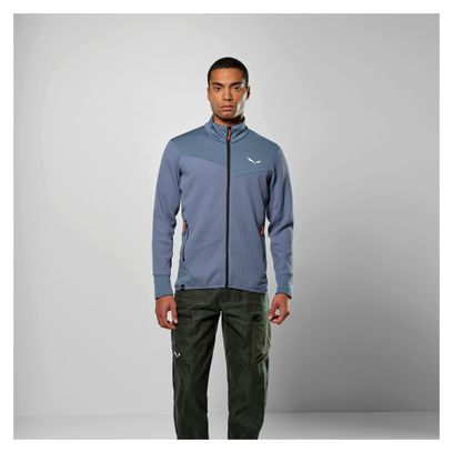 Polaire Salewa Puez Waffle Hybrid Bleu